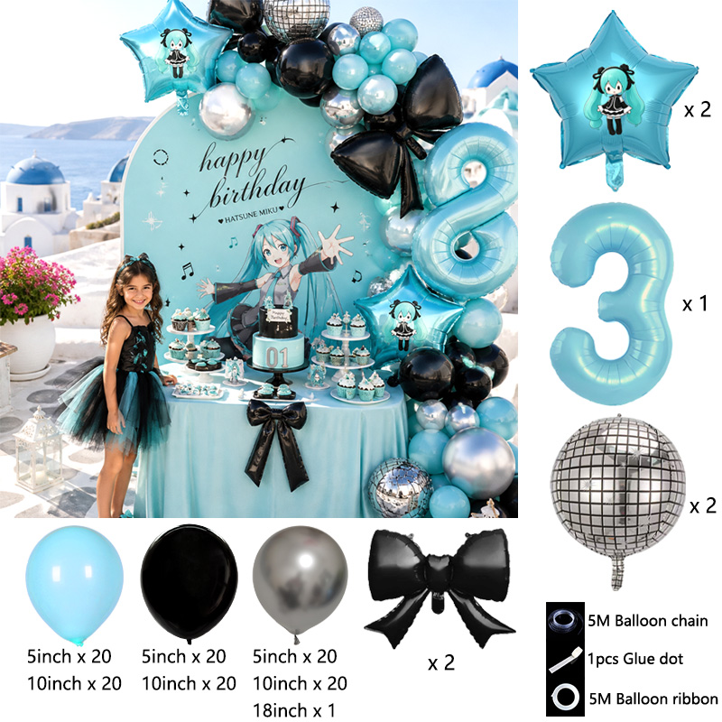 Hatsune Miku Virtuele Zanger B - Balloon Arch Kit recensie en prijs