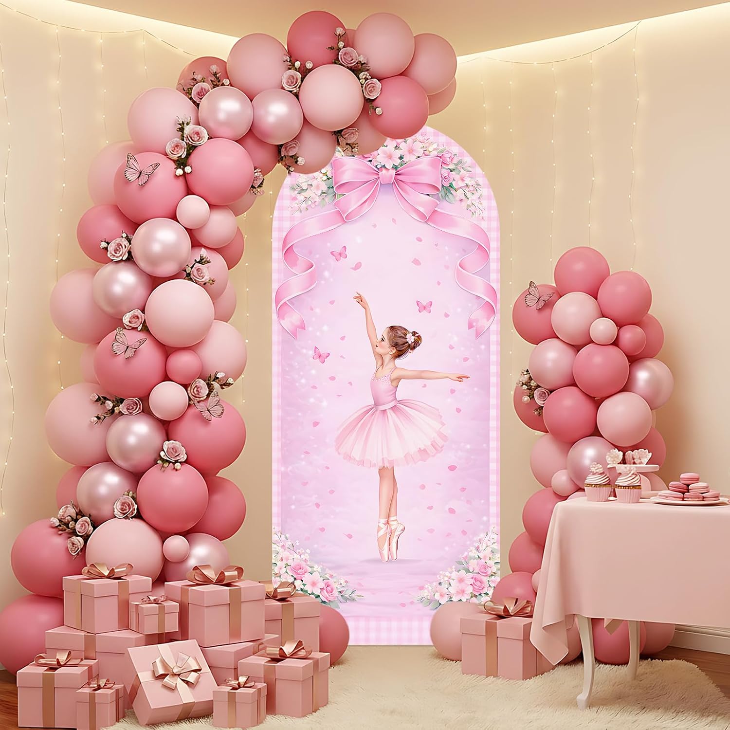 Aangepaste dubbelzijdige balle - Dessert Table Backdrop recensie en prijs