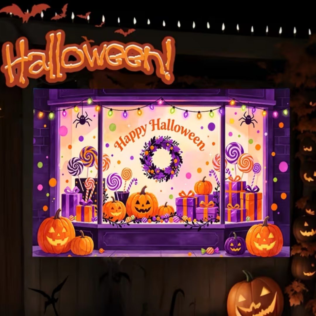 Paarse Halloween Winkel Themaf - Event Party Shop recensie en prijs