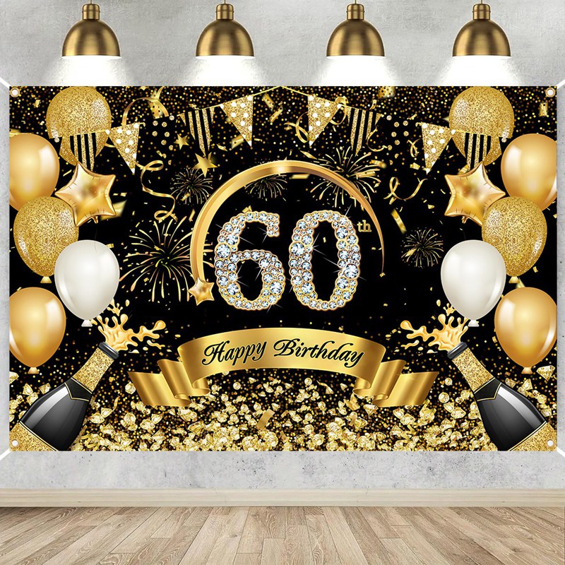 Gelukkige 30e 40e 50e verjaard - Party Banner Gold recensie en prijs